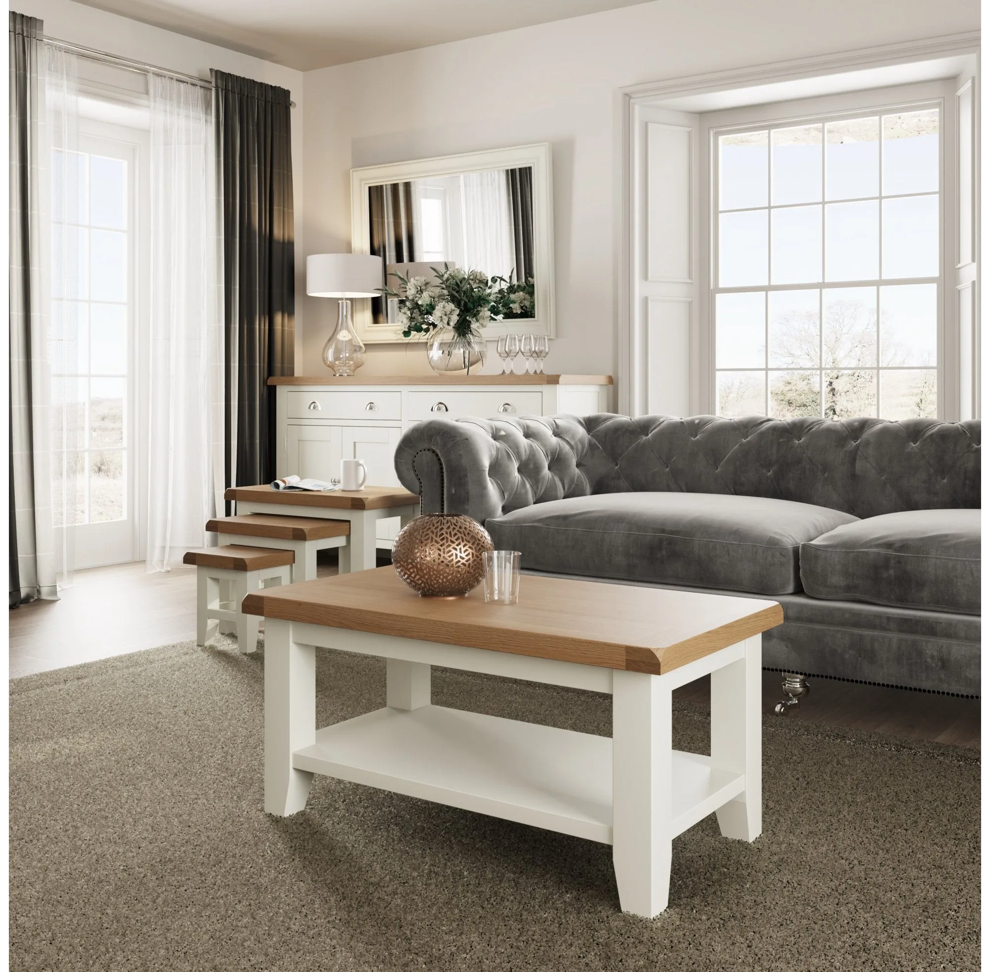 Rustic Oak Coffee Table